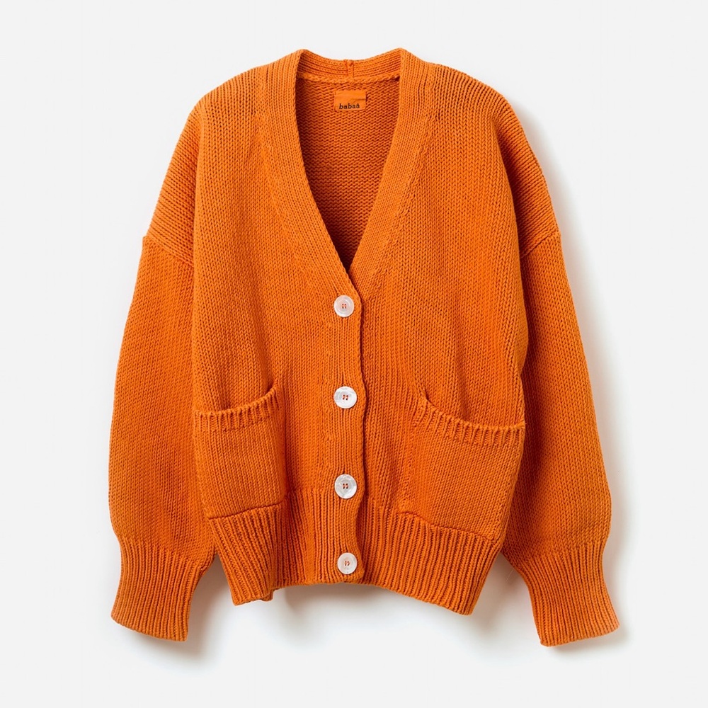 Babaa no 16 Persimmon Cardigan
